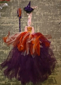 IBTOM CASTLE Kids Girls Witch Costume Sarah Mary Winifred Sanderson Halloween Co - Picture 1 of 4