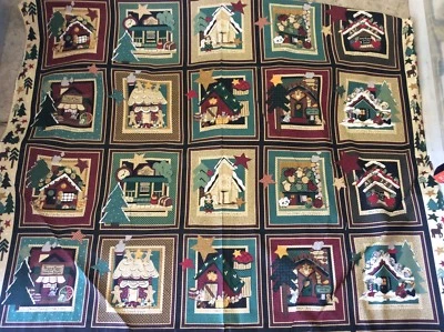 Panel de bloques de ciudad pradera de Navidad de Julie Ingleman para resortes - PANEL DE 20 BLOQUES Foto 1 de 4