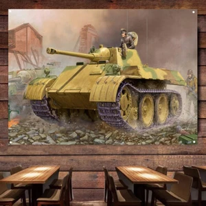 German Destroyer Tank Poster Wall Painting Armored Weapons Art Banner Flag - Picture 1 of 6