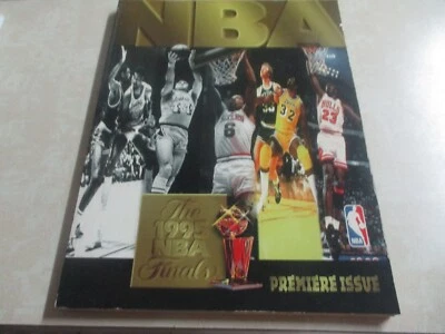 NBA THE 1995 NBA FINALS PREMIERE ISSUE PROGRAM ORLANDO MAGIC HOUSTON ROCKETS - Image 1 of 2
