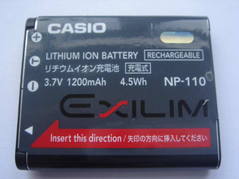 Batterie D'ORIGINE CASIO NP-110 EXILIM EX-Z2000 EX-Z2200 EX-Z23000 EX-Z3000 NEUF - Photo 1/1