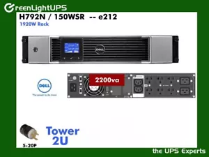 Rebuilt~ Dell UPS K792N - 150WSR UPS 2200va 120v #NewBatts Wanrty - Picture 1 of 4