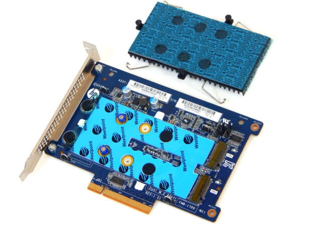 HP L32648-001 Dual M.2 to PCIe x8 to SSD Adapter for Z8 G4