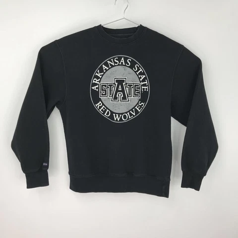 Arkansas State Red Wolves Jansport Mens Sweatshirt Black White Crew Neck M Cover