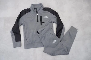 The North Face Boys Tracksuit Size S Grey Jumper And Joggers Set VGC - Picture 1 of 7