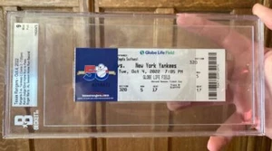 AARON JUDGE 62 HOME RUN FULL TICKET 10/4/22 *BGS MINT 9* PASSES ROGER MARIS - Picture 1 of 3