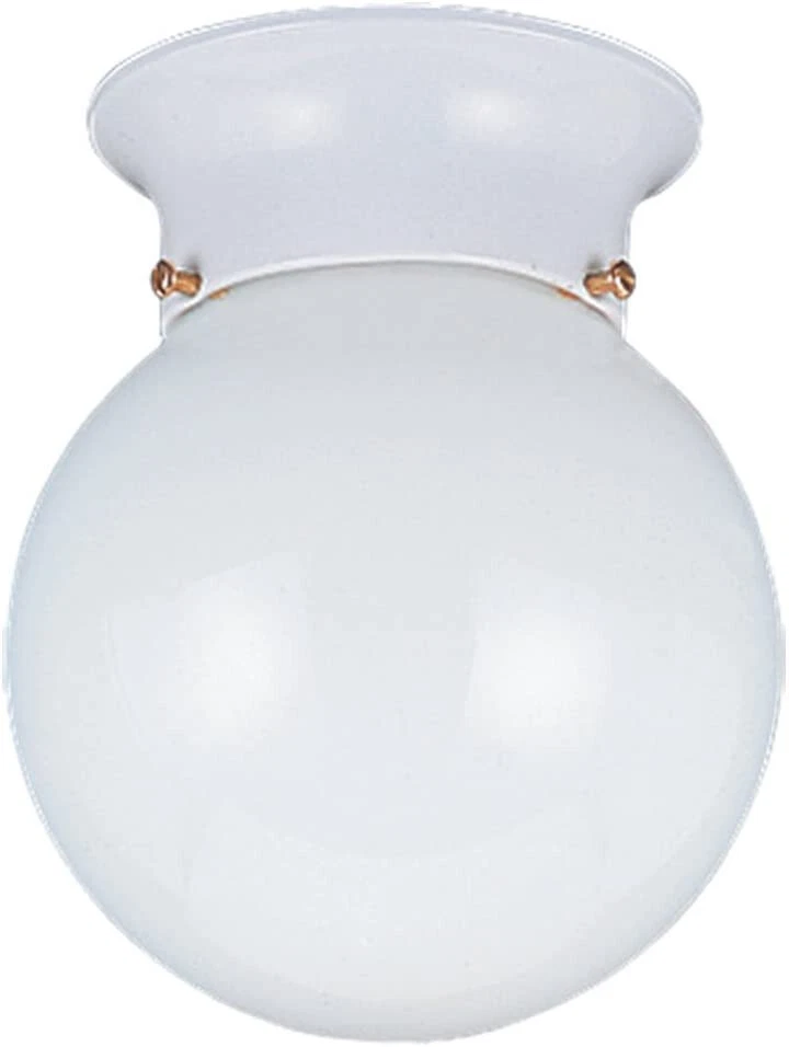 Sea Gull Lighting Generation 5366-15 Traditional One Light Flush Mount White - Image 1 of 1