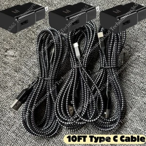 3 Pack For Samsung Galaxy S21 S20 A51 A14 A13 5G A12 Fast Charger & USB-C Cable - Picture 1 of 15