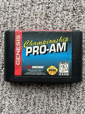 Championship Pro-Am (Sega Genesis, 1992) Tested Works Well - Image 1 of 3