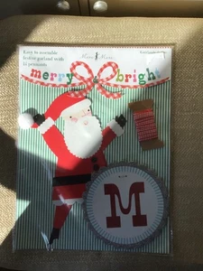 Meri Meri Merry And Bright Christmas Garland With 14 Pennants 13 Ft Unused Pack - Picture 1 of 2