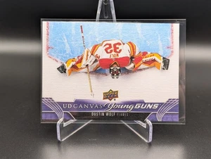 2023-24 Upper Deck Series 1 DUSTIN WOLF #C109 UD Canvas Young Guns RC - Picture 1 of 2