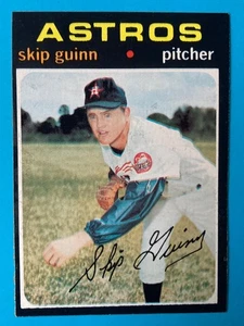 Topps Baseball High 1971 #741 Skip Guinn Houston Astros casi nuevo - Imagen 1 de 2