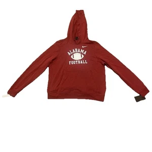 Alabama Crimson Tide Nike Hoodie Sweatshirt Large Lightweight Red Long Sleeve - Picture 1 of 5