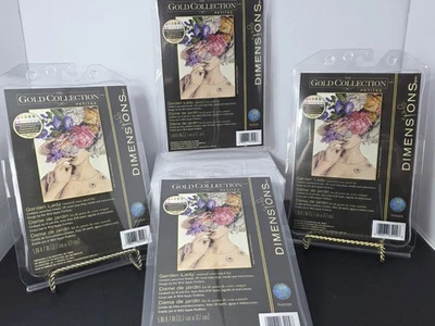 Compre 2 y obtenga 2 gratis The Garden Lady Punto de Cruz Kit Completo Colección Oro Nuevo Foto 1 de 4