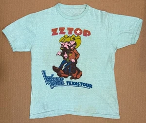 Vintage Original - ZZ TOP WORLD WIDE TEXAS TOUR t-shirt 1975/76  Authentic - Picture 1 of 6