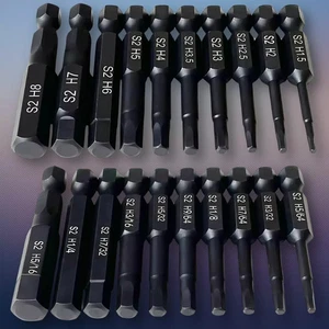Juego de brocas de llave Allen de cabeza hexagonal (10 piezas métricas y 10 piezas SAE), , mejoradas 1/4"... - Imagen 1 de 6