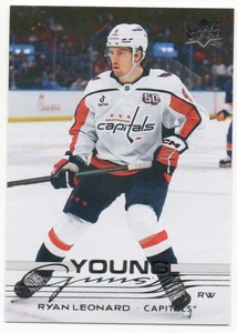 25-26 2025-26 Upper Deck 1 Ryan Leonard ROOKIE Young Guns #238-Capitals - Imagen 1 de 1