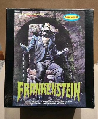 UNIVERSAL MONSTERS DARK FRANKENSTEIN COLD CAST PORCELAIN MODEL RANDY BOWEN NEW! - Image 1 of 4