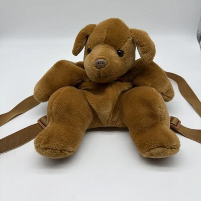 Vintage Plush Dog Backpack - Image 1 of 4