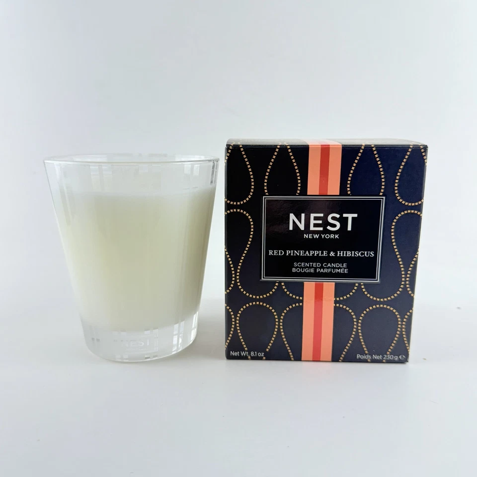 NEST Red Pineapple & Hibiscus 8.1 Oz Scented Candle -NIB - Retails $48 - Image 1 of 1
