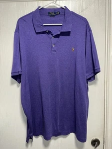 Polo Ralph Lauren Calce Clásico Polo Hombres XXL Pima Púrpura Brezo Carne Poni - Imagen 1 de 5