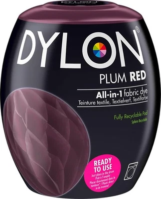 DYLON Washing Machine Fabric Dye Pod for Clothes & Soft Pack of 1, Plum Red  - Image 1 of 4