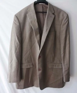 Lauren Ralph Lauren Jacket Silk Wool Size 48L Houndstooth   *pcG1221p - Picture 1 of 8