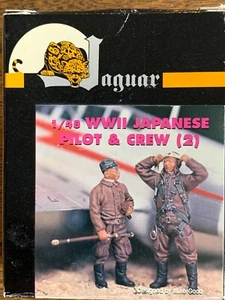 1/48 Jaguar WWII JAPANESE FIGHTER PILOT & CREW: Two Figures detailed Resin OOP - Bild 1 von 1