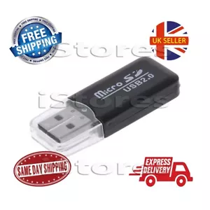 USB Memory Card Reader USB 2.0 Adapter for Micro SD SDHC SDXC TF Hi-Speed - Picture 1 of 7