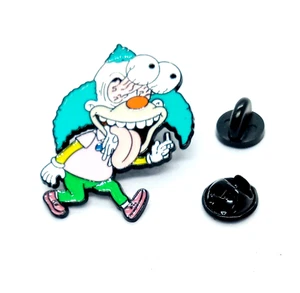 KRUSTY THE CLOWN PIN The Simpsons Horror Eyes Popping Gift Enamel Lapel Brooch - Picture 1 of 4