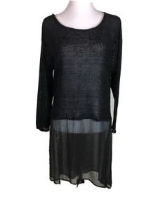 Ping Pong Ladies Size M or 12 Black Knit Top Dress Excellent As New Condition - Picture 1 of 10