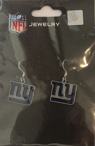 New York Giants Dangle Earrings Licensed NFL Sunday Football Game Jewelry Woman - Picture 1 of 1