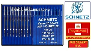 SCHMETZ PFX134LR 135X8 RTW 134LR NM:140SIZE:22 INDUSTRIAL SEWING MACHINE NEEDLES - Picture 1 of 5