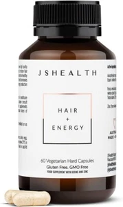 JS HEALTH HAIR & ENERGY 60C Big Bottle 2 Month Supply JSHEALTH - Picture 1 of 5