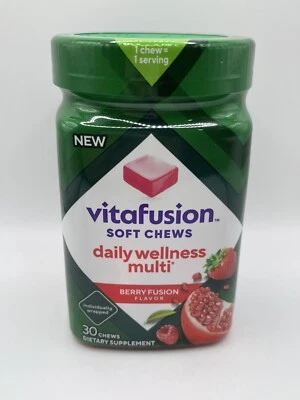 Vitafusion Soft Chews Daily Wellness Multi Berry Fusion Sabor Ex 12/2025 Foto 1 de 4