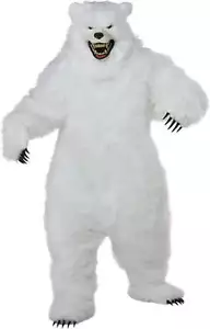 Deluxe Polar Bear Adult Costume with Ani-Motion Mask - Picture 1 of 5