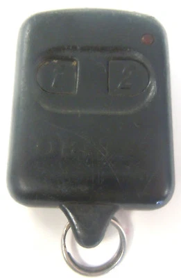 Delta 2 button J5523518T1 keyless remote car alarm transmitter red starter FOB - Image 1 of 4