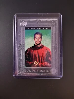 2023-24 Upper Deck Series 1 - Johnny Gaudreau /99 Silver Frame Portraits #P-3 - Image 1 of 2