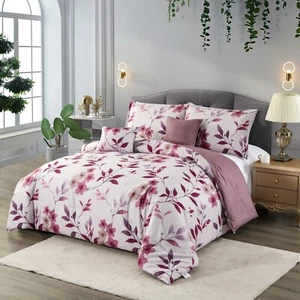 Set 5 pezzi piumone letto in borsa tutte le stagioni reversibile biancheria da letto set piumone - Foto 1 di 59