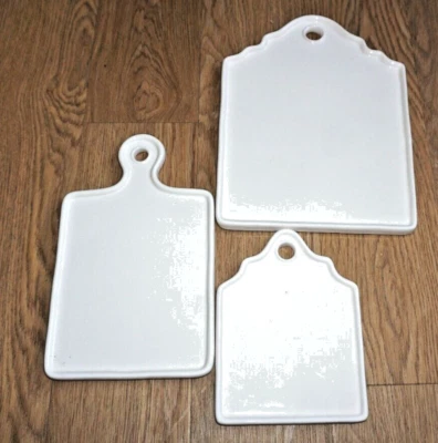 JUEGO DE 3 TABLEROS TRIVET PORCELANA GRANERO CERÁMICA Foto 1 de 4