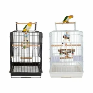 Rainforest Cages Santa Monica Bird/ Cockatiel/ Conure Cage Black or White - Picture 1 of 12
