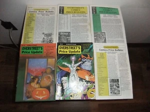Vintage Lot von 6 1980er Overstreet Comics Preis Bulletin UPDATE THANOS SURFER CVR - Bild 1 von 8