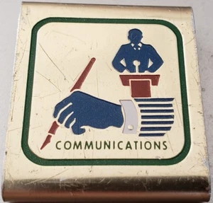 BOY SCOUTS OF America comunicaciones premio Habilidad Clip CINTURÓN DIAPOSITIVA Metal - Imagen 1 de 2