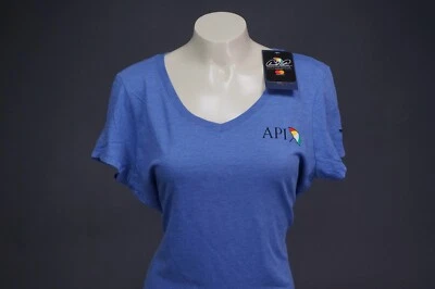 CAMISETA ARNOLD PALMER INVITATIONAL API BAY HILL AZUL CUELLO EN V ~ MUJER MEDIANA Foto 1 de 4
