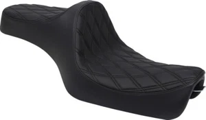 Black Double Diamond Predator III Seat Harley 1200 Nightster XLN 2007-2012 - Picture 1 of 1