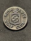 Rare marqueur de golf Royal Zoute Golf Club 3/4" tige métallique - Knokke-Heist, Belgique