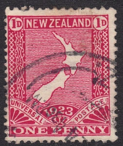1923 New Zealand SC# 175 - Restoration of Penny Postage - Used - Picture 1 of 2