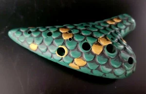 Legend Ocarina Serie: Sirene in A Major Alt Grün Gold - Bild 1 von 12