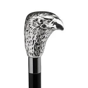 Walking Stick Silver Little Eagle Handle - Walking Cane for Wedding or Ceremony - Picture 1 of 5