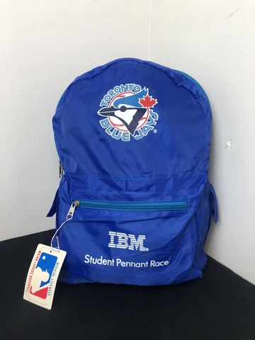 Vintage 80s IBM Student Pennant Race Toronto Blue Jays Backpack Cover